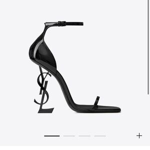 YSL Opyum Heel Sandals in Patent Leather